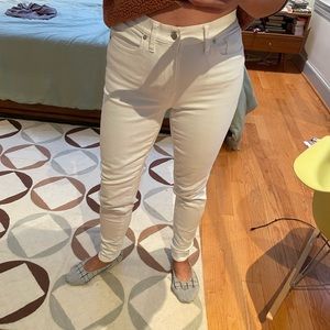 White high-rise jeans by Madewell
